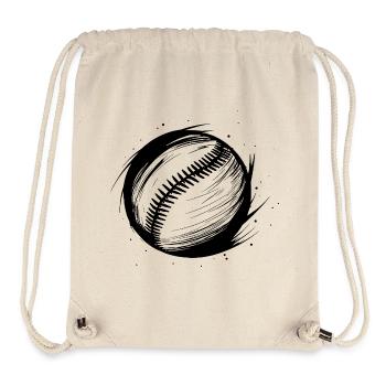 Baseball Ball Skizze - Stanley/Stella recycelter Gym Bag - Naturweiß - Vorne