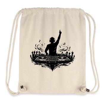 Cool DJ motif with music vibes - Stanley/Stella Recycled Gym Bag - natural - Front