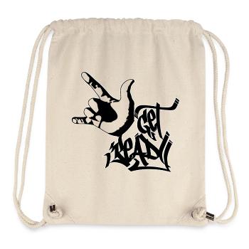 Mach dich bereit - Stanley/Stella recycelter Gym Bag - Naturweiß - Vorne