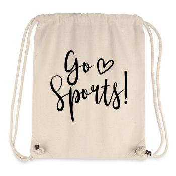 Go Sports – Lustige Geschichten über ahnungslose S - Stanley/Stella recycelter Gym Bag - Naturweiß - Vorne