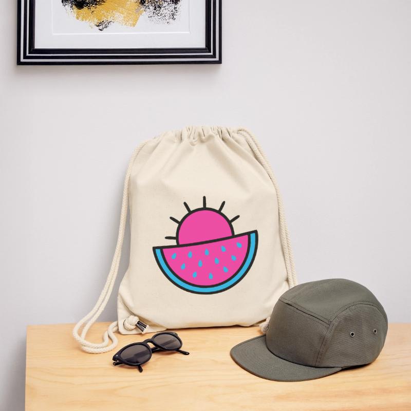 Wassermelone Sonne 90s Pop-Art Stanley/Stella recycelter Gym Bag
