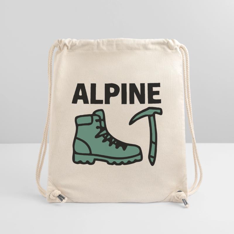 Wanderschuh Eispickel Alpine Bergsteigen Klettern Stanley/Stella recycelter Gym Bag
