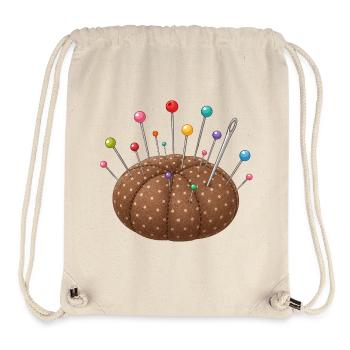 Pincushion with colorful pins - Stanley/Stella Recycled Gym Bag - natural - Front