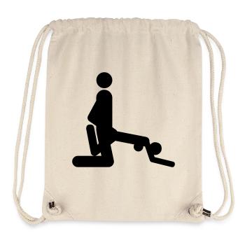 Position de baiser - Sac à cordon recyclé Stanley/Stella - blanc naturel - Devant