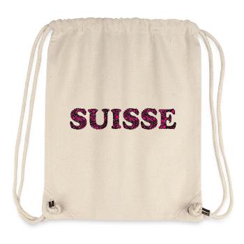 SCHWEIZ. LAND - Stanley/Stella recycelter Gym Bag - Naturweiß - Vorne