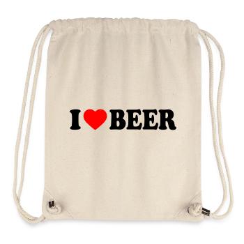 I love beer - Stanley/Stella Recycled Gym Bag - natural - Front