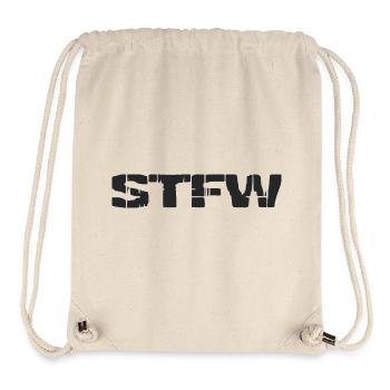STFW - Search the fucking web - Sac à cordon recyclé Stanley/Stella - blanc naturel - Devant