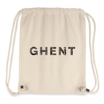 GHENT – Gothic Brick Typography - Stanley/Stella recycelter Gym Bag - Naturweiß - Vorne