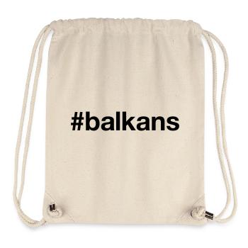 BALKANS Hashtag Balkan - Stanley/Stella recycelter Gym Bag - Naturweiß - Vorne