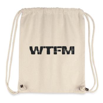 WTFM - Write the fucking manual - Sac à cordon recyclé Stanley/Stella - blanc naturel - Devant