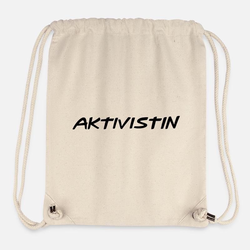Aktivistin - Stanley/Stella recycelter Gym Bag - Naturweiß