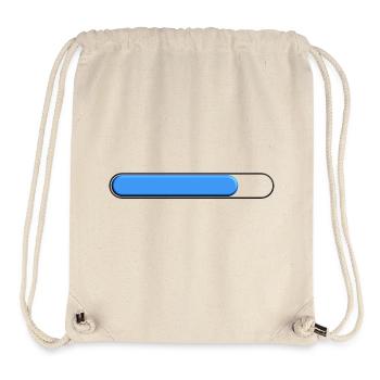 Average gauge Blue (three quarters) - Stanley/Stella Recycled Gym Bag - natural - Front