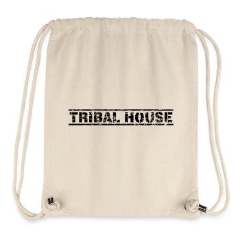 Maison tribale - Sac à cordon recyclé Stanley/Stella - blanc naturel - Devant