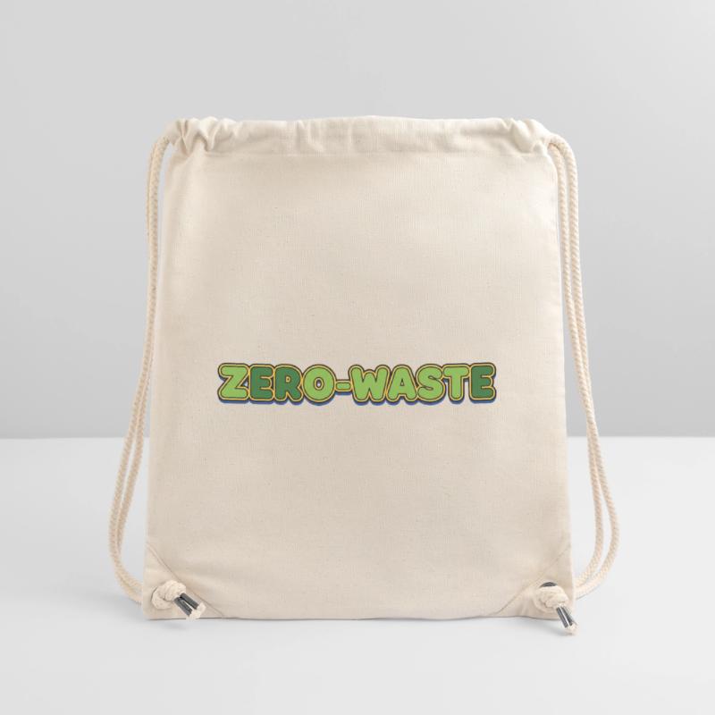Zéro déchet rétro vert jaune design Sac à cordon recyclé Stanley/Stella