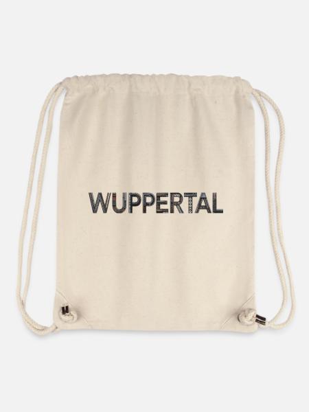 WUPPERTAL – Industrial Architectural Typography - Stanley/Stella recycelter Gym Bag - Naturweiß