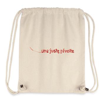 JUSTE RÉVOLTE – lass uns reden. - Stanley/Stella recycelter Gym Bag - Naturweiß - Vorne