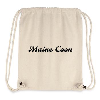T-shirt typo Maine Coon style Molle - Stanley/Stella Recycled Gym Bag - natural - Front