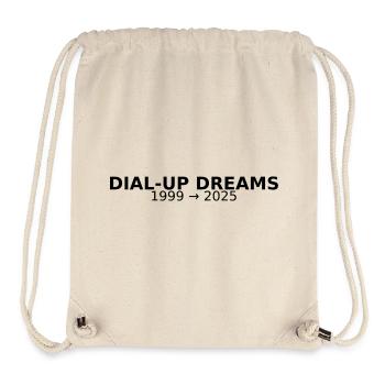 DIAL-UP DREAMS - Stanley/Stella Recycled Gym Bag - natural - Front