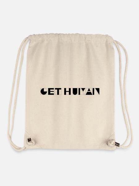 Soyez humain - Sac à cordon recyclé Stanley/Stella - blanc naturel