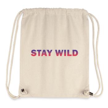 Paysage naturel sauvage aux couleurs néon - Sac à cordon recyclé Stanley/Stella - blanc naturel - Devant