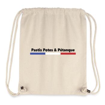 PASTIS POTES PÉTANQUE FRANKREICH BBR - Stanley/Stella recycelter Gym Bag - Naturweiß - Vorne