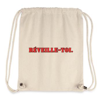 Wach auf - Stanley/Stella recycelter Gym Bag - Naturweiß - Vorne