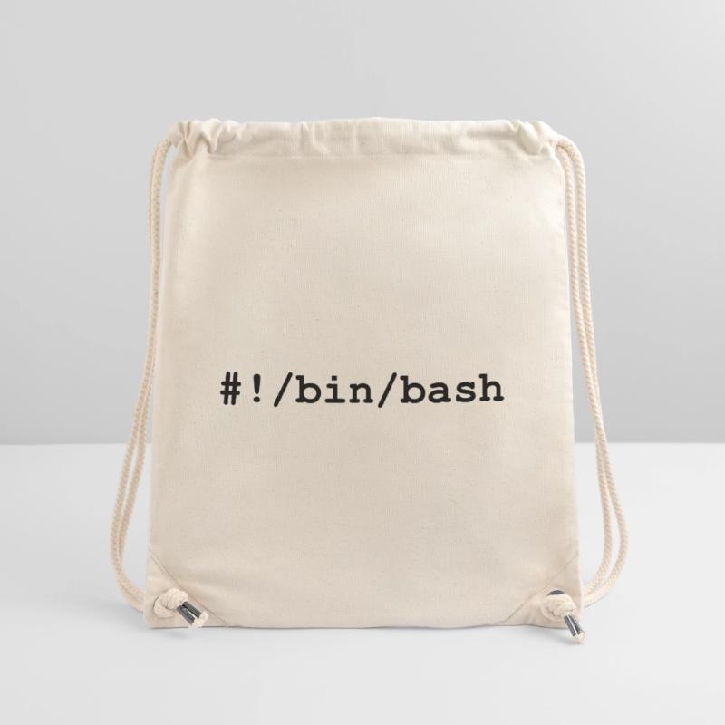 Shell bash / bourne-again sous Linux et Unix Sac à cordon recyclé Stanley/Stella
