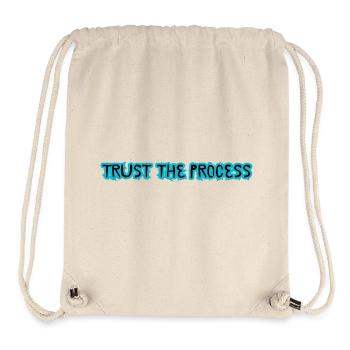 TRUST THE PROCESS design  - Stanley/Stella recycelter Gym Bag - Naturweiß - Vorne