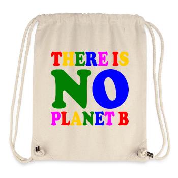 There is no planet b - Sac à cordon recyclé Stanley/Stella - blanc naturel - Devant