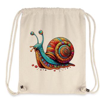 Escargot - Sac à cordon recyclé Stanley/Stella - blanc naturel - Devant