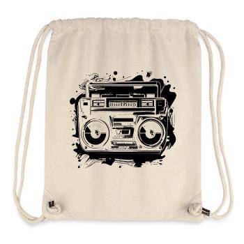 Hip Hop Music - Stanley/Stella Recycled Gym Bag - natural - Front