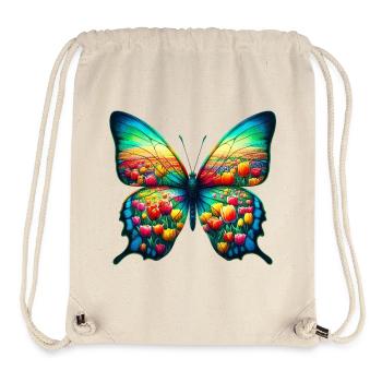 Butterfly tulip tulips Holland - Stanley/Stella Recycled Gym Bag - natural - Front