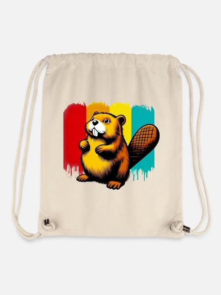 Bieber - Stanley/Stella recycelter Gym Bag - Naturweiß