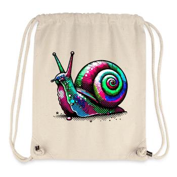 Schnecke - Stanley/Stella recycelter Gym Bag - Naturweiß - Vorne