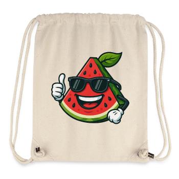Refreshing Watermelon Summer Fruit Cool Thumb - Stanley/Stella Recycled Gym Bag - natural - Front