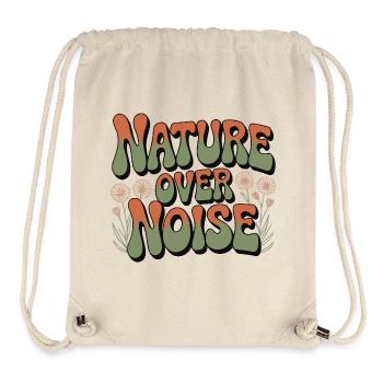Abenteuer - Natur statt Lärm - Stanley/Stella recycelter Gym Bag - Naturweiß - Vorne