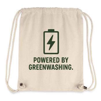 Grünwäsche Energie Schild - Stanley/Stella recycelter Gym Bag - Naturweiß - Vorne