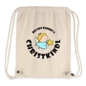 Christkind mit Stern Weihnachten Kreis - Stanley/Stella recycelter Gym Bag - Naturweiß - Vorne