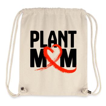 Crimson Brush Heart Plant Mom - Stanley/Stella Recycled Gym Bag - natural - Front