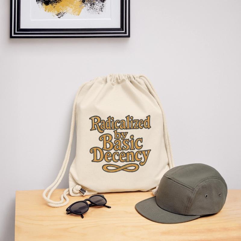 Radicalized by Basic Decency Stanley/Stella Recycled Gym Bag