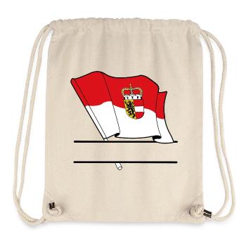 Drapeau de Salzbourg – Espace de noms - Sac à cordon recyclé Stanley/Stella - blanc naturel - Devant