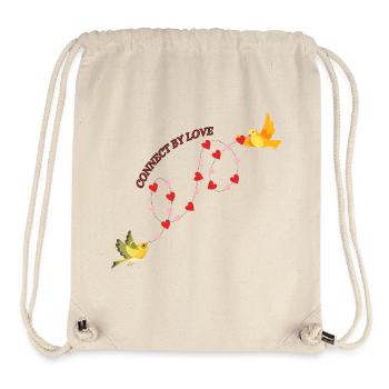 Verbunden durch Liebe - Stanley/Stella recycelter Gym Bag - Naturweiß - Vorne