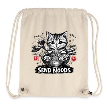 Ramen Cat Kanagawa - Stanley/Stella Recycled Gym Bag - natural - Front