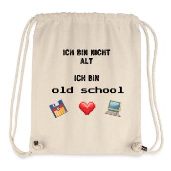 Old School - Stanley/Stella recycelter Gym Bag - Naturweiß - Vorne