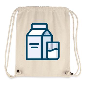milk milch cow kuh veggie - Stanley/Stella recycelter Gym Bag - Naturweiß - Vorne