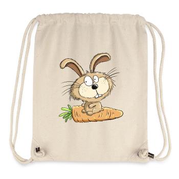 Rabbit With Carrot I Easter I Easter Comic - Stanley/Stella Recycled Gym Bag - natural - Front
