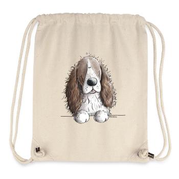 Englischer Springer Spaniel I Comic Hund Geschenk - Stanley/Stella recycelter Gym Bag - Naturweiß - Vorne