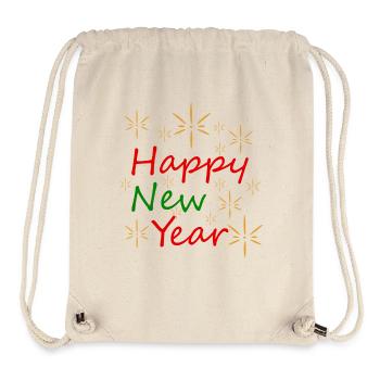 New Year in Green Gold - Stanley/Stella Recycled Gym Bag - natural - Front