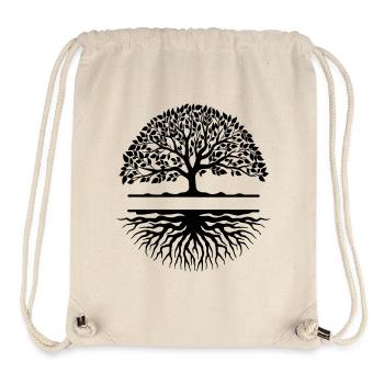 Baum mit Wurzeln Banner kleines Banner - Stanley/Stella recycelter Gym Bag - Naturweiß - Vorne