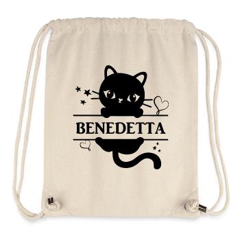 t-shirt Benedetta t-shirt cat cat Katze gato - Stanley/Stella Recycled Gym Bag - natural - Front